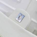 CHANEL CLASSIC DOUBLE FLAP BAG WHITE SILVER HARDWARE 25CM