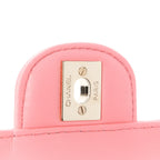 Lambskin Quilted CC In Love Heart Bag Pink