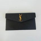 Saint Laurent Uptown Pouch in Grain De Poudre Embossed Leather