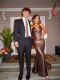 Elegant Mermaid V Neck Evening Dress,Chic Evening Gown  Y7408