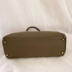 Hermès Kelly 35 Etain Togo Leather Handbag