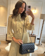 Chanel Black Jumbo Classic Double Flap Bag in Caviar Leather with Gold Hardware