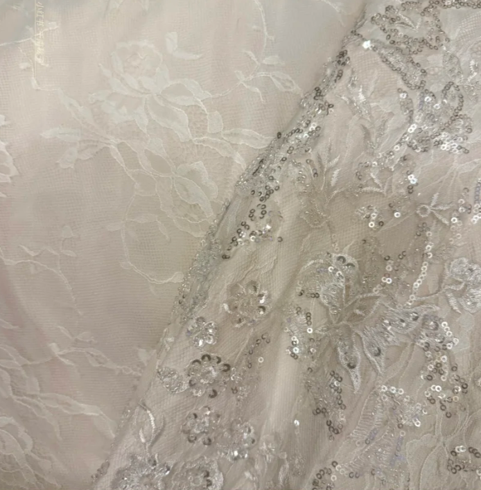 Pretty Strapless White Lace Sequin Beaded Mermaid Long Evening Dress Formal Birthday Birthday Prom Dress Party Gown