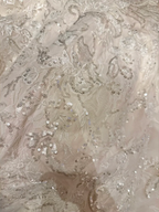Pretty Strapless White Lace Sequin Beaded Mermaid Long Evening Dress Formal Birthday Birthday Prom Dress Party Gown