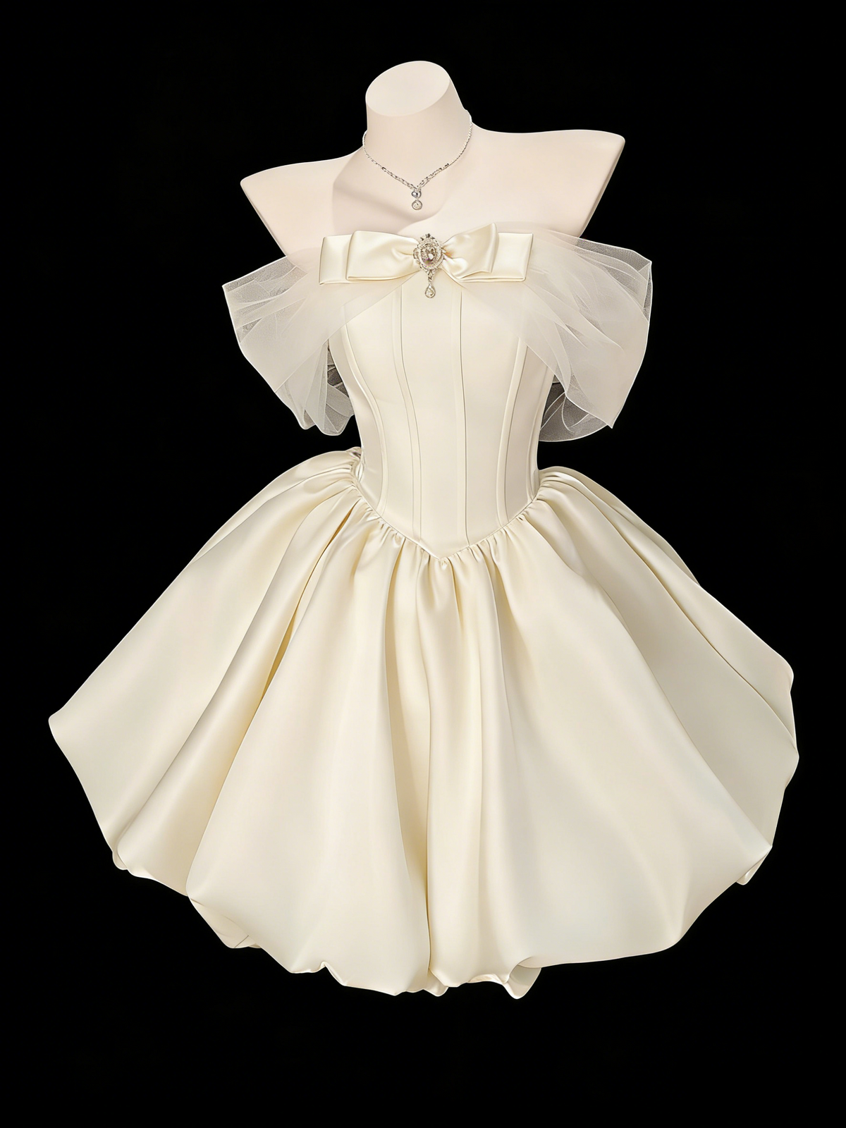 Classy Off The Shoulder Blue Satin A Line Short 7th Grade Homecoming Dress Birthday Dress SP1934