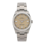 Stainless Steel 36mm Oyster Perpetual Watch Beige 126000