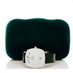 Stainless Steel Calfskin 35mm Grip Quartz Watch Green