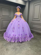 Lilac Wedding Dress Lilac Quinceanera Dress Lilac Bridal Gown