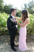 Pink multi layer Prom/Formal Dress Evening Gowns