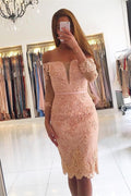 Sexy Champagne Mermaid Formal Evening Dresses Split V Neck Sleeveless Lace Prom Party Gowns