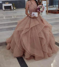 Ball Gown Long Evening Prom Dresses Party Custom Prom Dresses