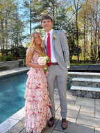 A line Long Prom Dress Senior prom gown