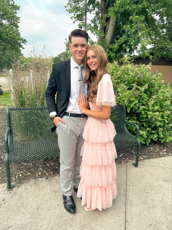 pink prom dress long evening formal gown