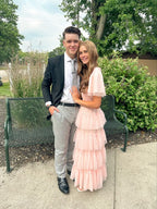 pink prom dress long evening formal gown