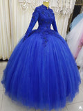 Royal Blue Prom Dress Ball Gown Evening Formal Party Gowns