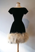 Black Short Party Gown Homecoming Dress