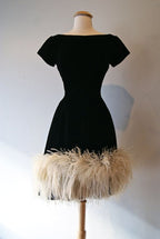 Black Short Party Gown Homecoming Dress