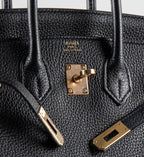 Hermès 25 Birkin Black Togo Leather with Rose Gold Hardware