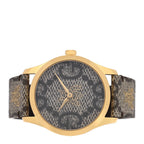 Stainless Steel Canvas 38mm G-Timeless GG Supreme Bee Quartz Watch Brown