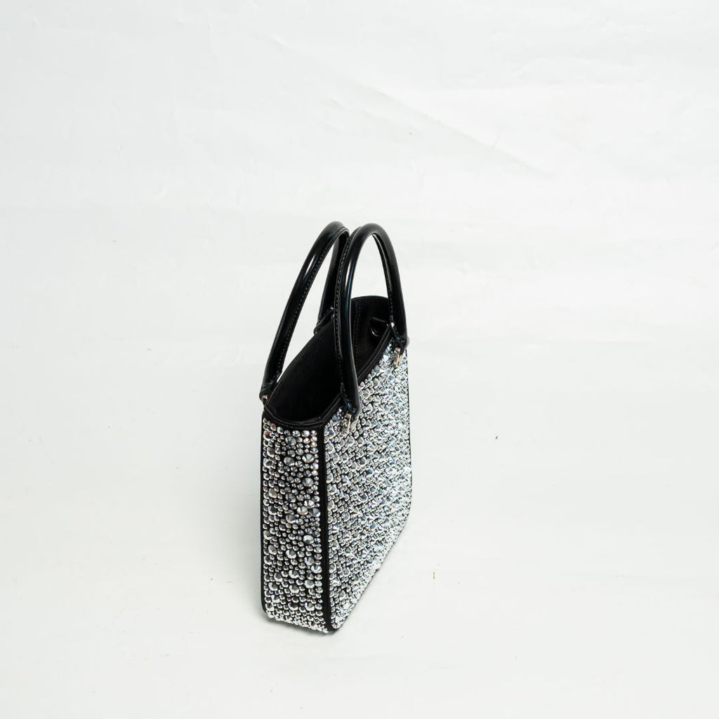 Prada Small satin tote bag with crystals