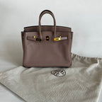 Hermès Glycine Evercolor Leather Gold Hardware Birkin 25 Bag