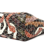 Goyardine Saint Louis Lettres Camouflage PM Black Pink Multicolor