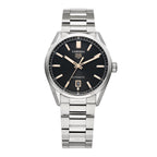 Stainless Steel 39mm Carrera Caliber 5 Automatic Watch Black WBN2113