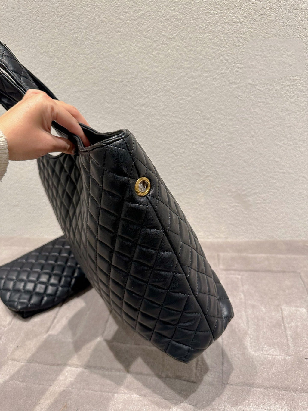 Women Saint Laurent Icare Maxi Shopping Bag In Quilted