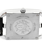 Stainless Steel Alligator Diamond Bezel 23mm Cape Cod Quartz Watch Noir