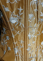 Pretty Spaghetti Straps Satin Embroidery A Line Long  Evening Dress 20th Birthday Outfits SP1966