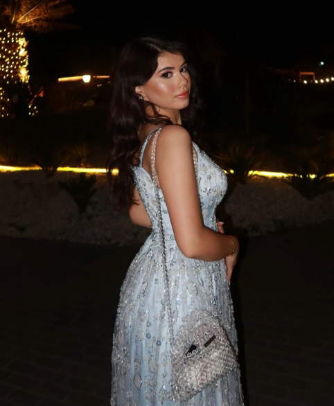Charming Spaghetti Straps Blue Tulle Sequin Long Birthday Prom Dress Evening Gown SP1306