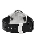 Stainless Steel Alligator 40mm Luminor Marina Automatic Watch Black PAM00048