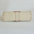 Louis Vuitton Epanoui PM cream leather tote bag