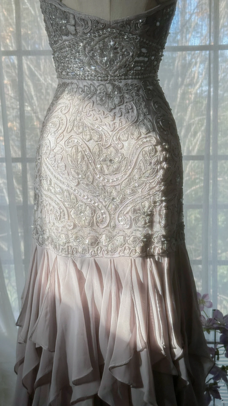 Light gray-purple halter-neck fitted waist slim hip body elegant long ball gown R7689