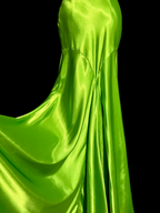 Green strapless fitted waist slim hip long sexy ball gown R8103