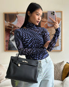 Hermès Kelly 35cm Bag Black in Togo Leather with Palladium Hardware