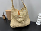 YSL SAINT LAURENT Raffia Tote Bag 30x32cm
