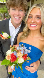 Cute Blue Strapless Homecoming Dress,Blue Party Dress Y7420