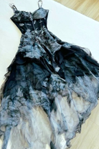 Beautiful Spaghetti Straps Chiffon Beaded Long Party Dress Formal Evening Dress Y9733