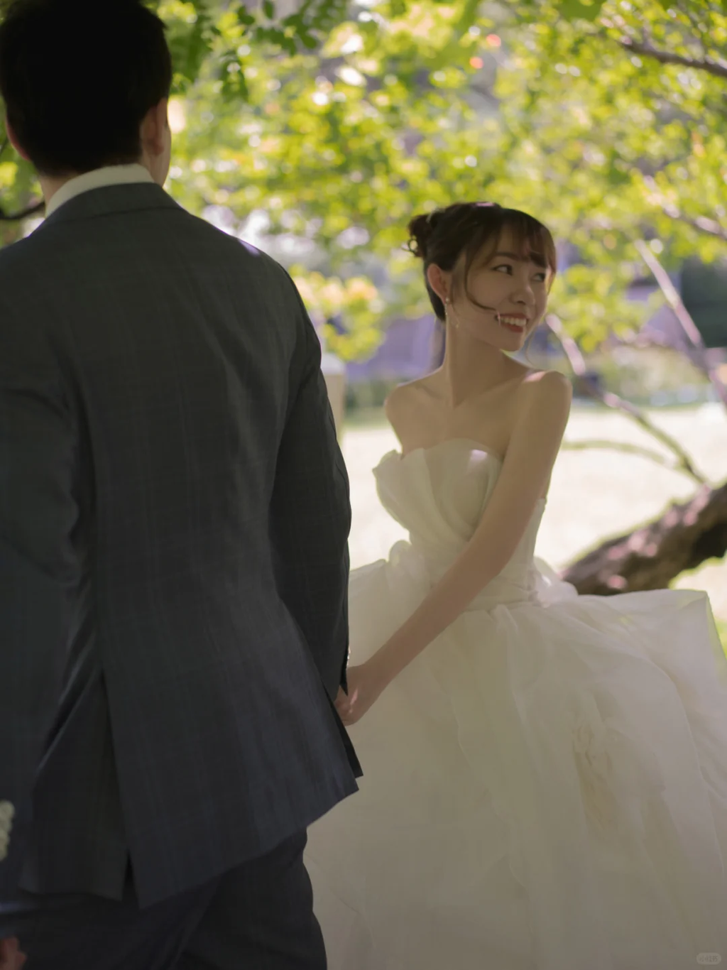Elegant Ball Gown Strapless Satin  Long Wedding Dresses C4219