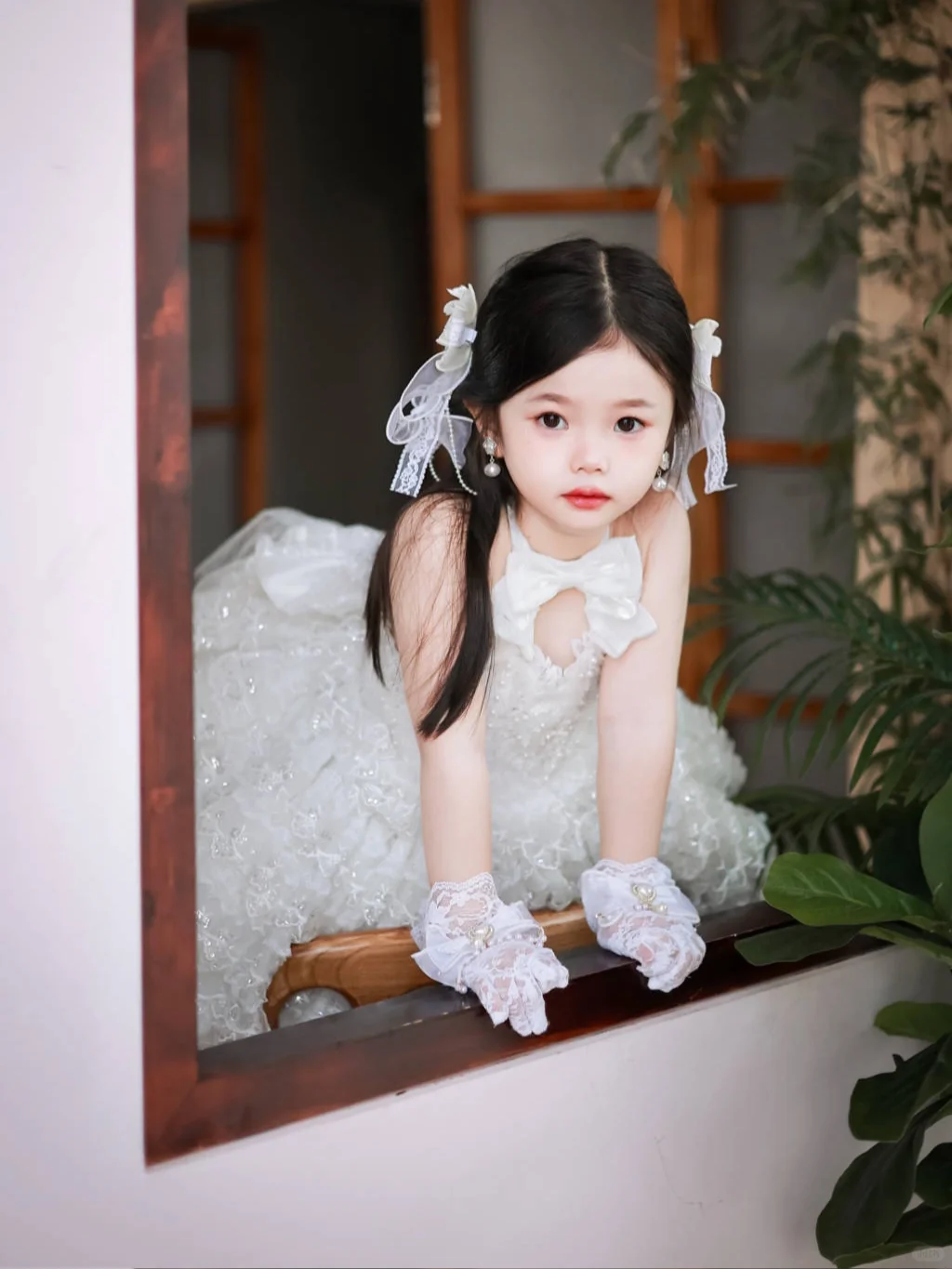Cute Ball Gown Halter Tulle Flower Girl Dress C6099