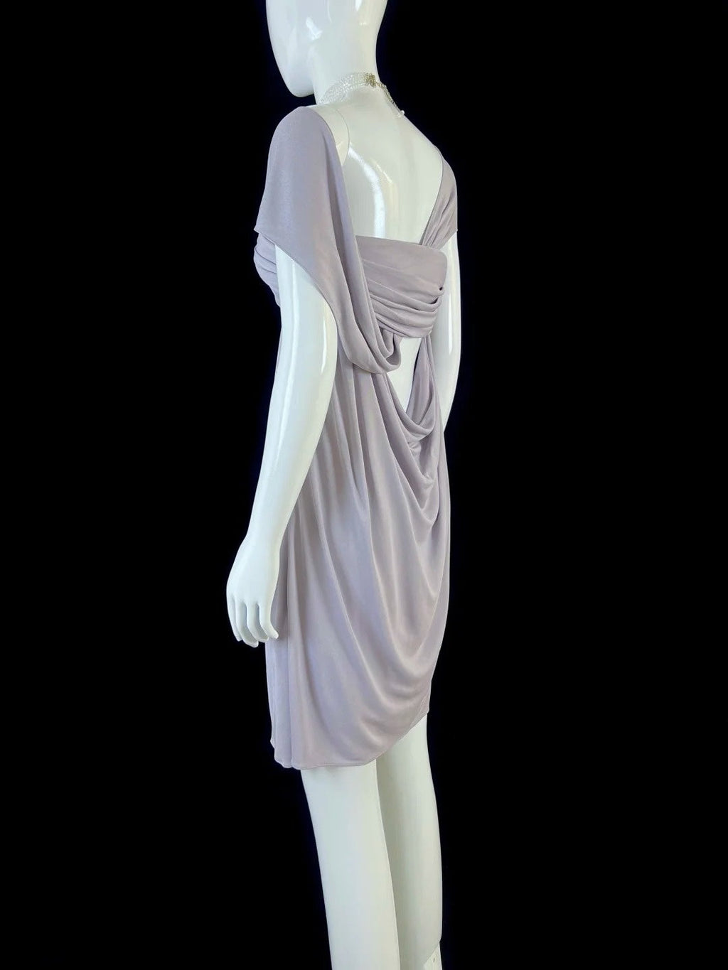 Flowy Light Purple Homecoming Dress Draped Sheath Short Dress CY0045