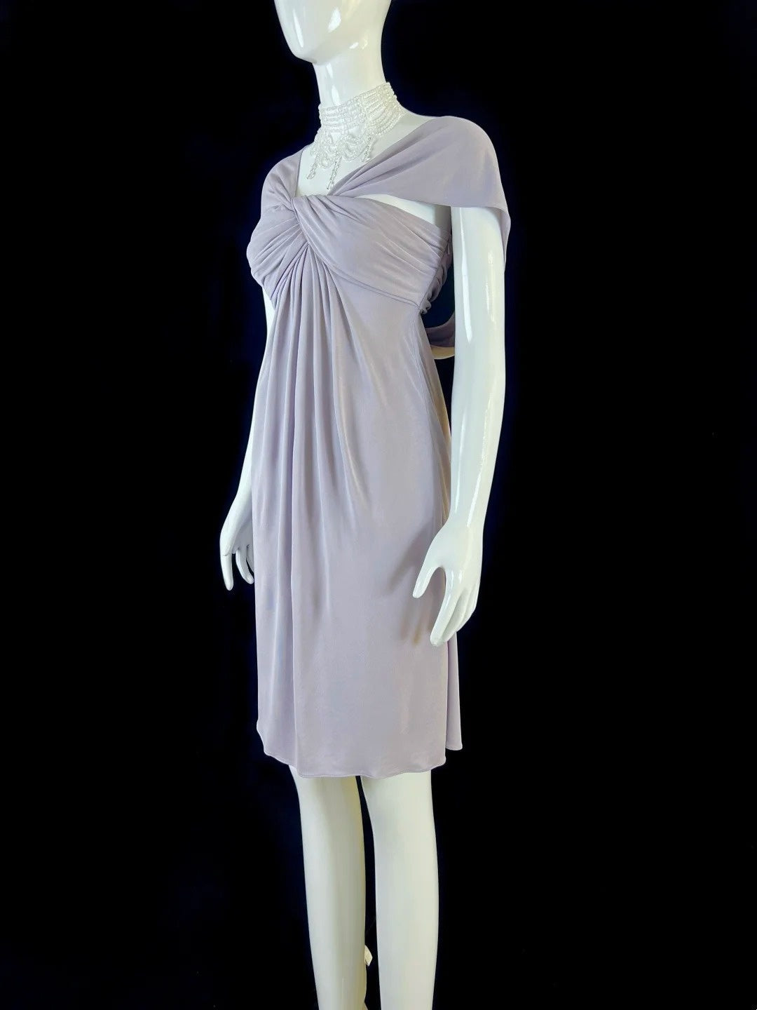 Flowy Light Purple Homecoming Dress Draped Sheath Short Dress CY0045