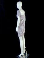 Flowy Light Purple Homecoming Dress Draped Sheath Short Dress CY0045