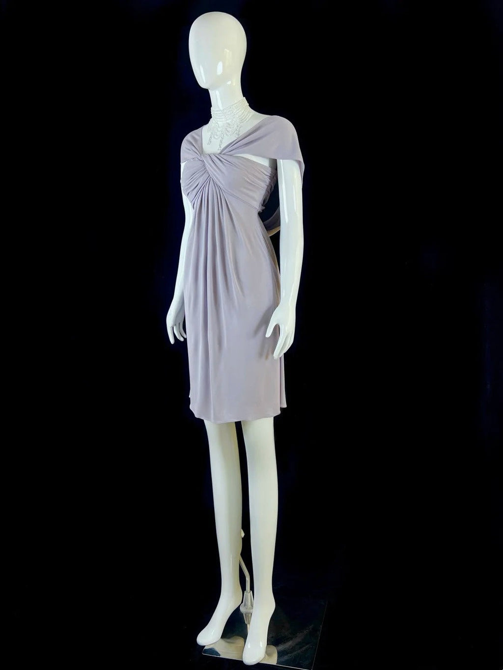 Flowy Light Purple Homecoming Dress Draped Sheath Short Dress CY0045