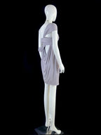 Flowy Light Purple Homecoming Dress Draped Sheath Short Dress CY0045