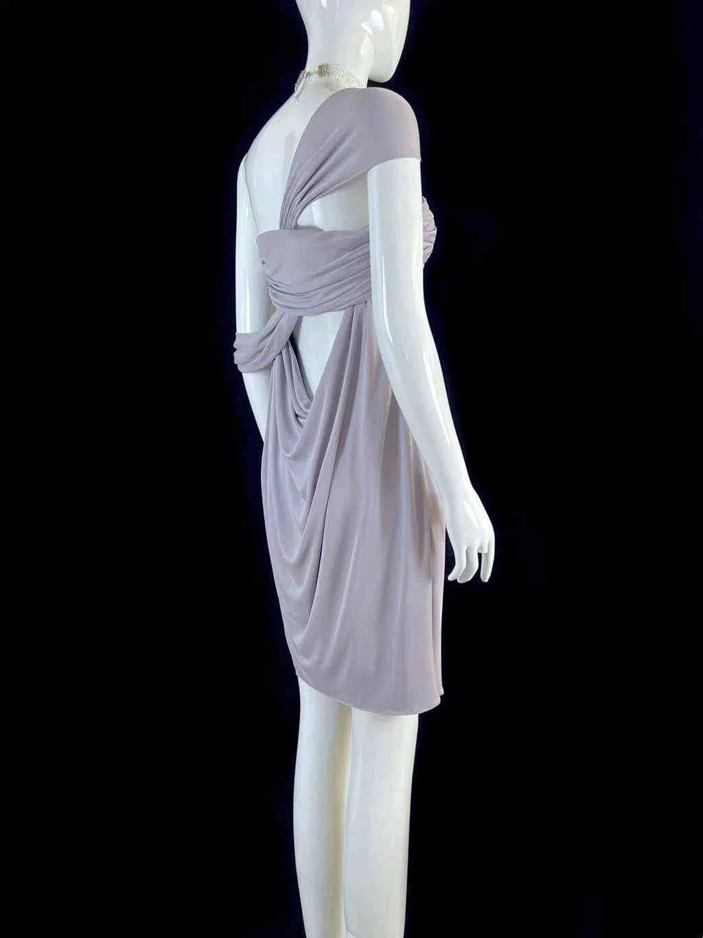 Flowy Light Purple Homecoming Dress Draped Sheath Short Dress CY0045