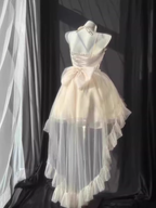 Chic Ball Gown Sweetheart Ivory Short Birthday Dresses Birthday Outfits