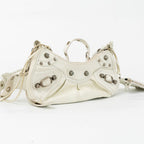 Balenciaga White Leather XS Le Cagole Shoulder Bag