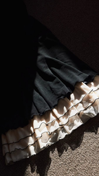 Elegant Spaghetti Straps Black Satin Layered Mermaid Evening Dress Long Birthday Party Gown